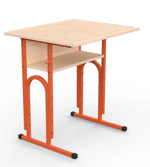 Стіл учнівський 05 №4-7/700х500 прямі кути без полиці МФ Вересень